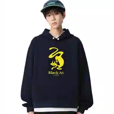 BLACK AT LOGO