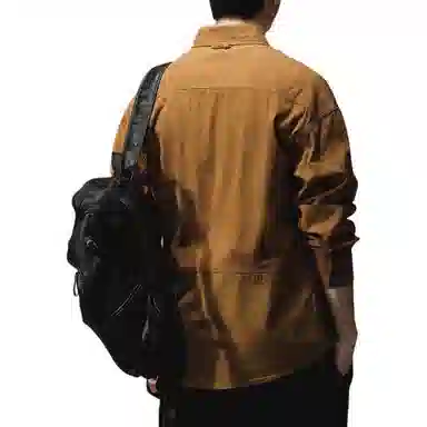 贵色 美式简约高街休闲舒适长袖衬衫 男女同款