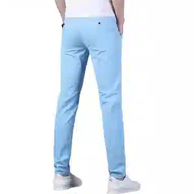 吉肯蒂 春夏季修身小脚裤时尚高端韩版潮流弹力百搭长裤子休闲裤 男款