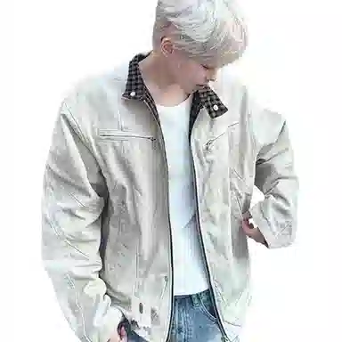 【城市冒险者工装机能装备外套】布客行 重磅面料拼接格纹细节打造复古高街感通勤日常防风防水保暖无缝切换拒绝撞衫夹克 男女同款