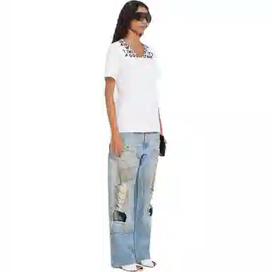 MM6 Maison Margiela SIDA V-neck T-shirt