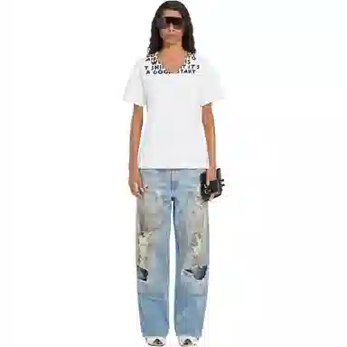 MM6 Maison Margiela SIDA V-neck T-shirt