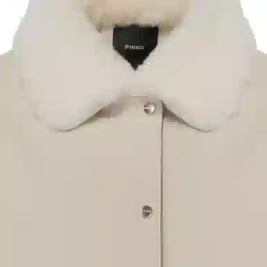 PINKO FW25 Fur Collar Down Liner Coat Set