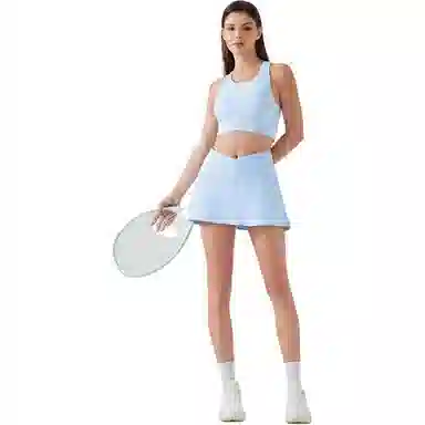 欧迪芬 夏季假两件运动羽毛球短裙女速干透气网球裙高腰半身裙健身套装 女款