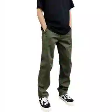 沃马 美式工装百搭高级感宽松直筒休闲长裤牛仔裤 男女同款