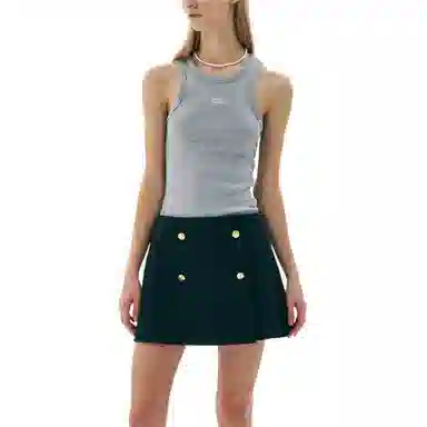 MARDI MERCREDI SS25 TANK RACER ESSENTIAL_GREY WHITE