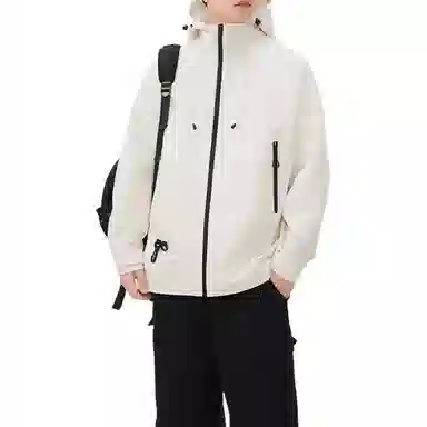 爆炸哥 美式机能风户外三防御风抗寒冷冲锋衣外套日常通勤休闲百搭连帽外衣衣夹克 男女同款