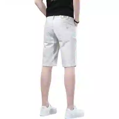 吉肯蒂 日常直筒中腰五分牛仔短裤 男款