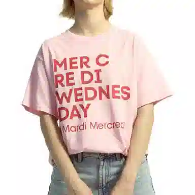 MARDI MERCREDI TSHIRT DU MERCREDI_LIGHTPINK FW25T