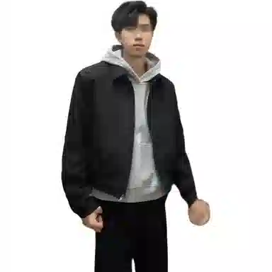 黑马漫画 行政夹克男春秋高级感痞帅翻领设计感型开衫外套西装 男女同款