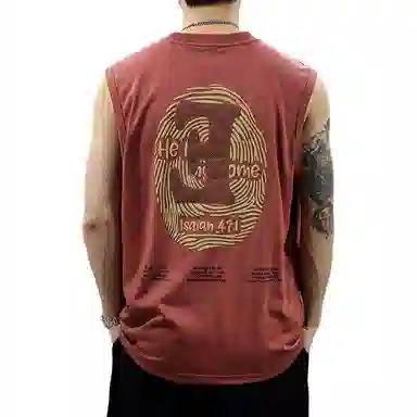 Qianjin Niu Summer Streetwear Embossed Vest