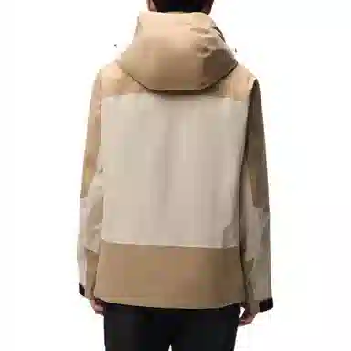 探路者  舒适休闲可脱卸帽三合一  防水防风透气防静电保暖冲锋衣 男女同款 原木色\米色