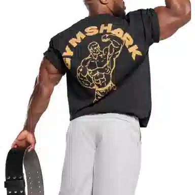 GYMSHARK Bodybuilding Graphic Tee Black