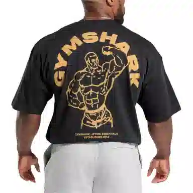 GYMSHARK Bodybuilding Graphic Tee Black