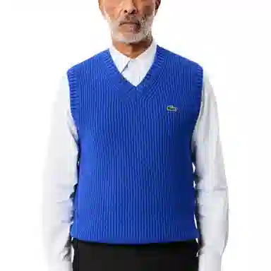 Lacoste V-Neck Vest Blue