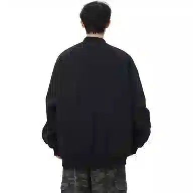 TONYKRZ Gothic Letter Print Bomber Jacket