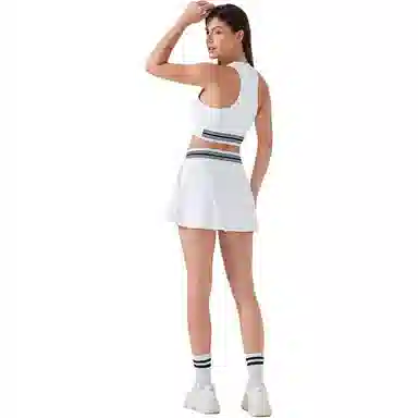 欧迪芬 夏季假两件运动羽毛球短裙女速干透气网球裙高腰半身裙健身套装 女款