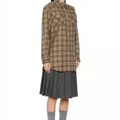 Miu Miu FW25 Plaid Shirt
