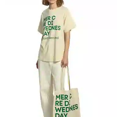 MARDI MERCREDI TSHIRT DU MERCREDI_BUTTER GREEN FW25T