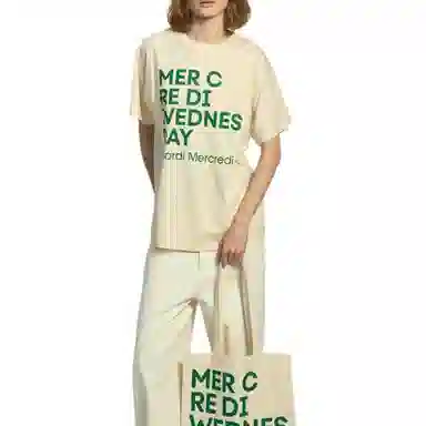 MARDI MERCREDI TSHIRT DU MERCREDI_BUTTER GREEN FW25T