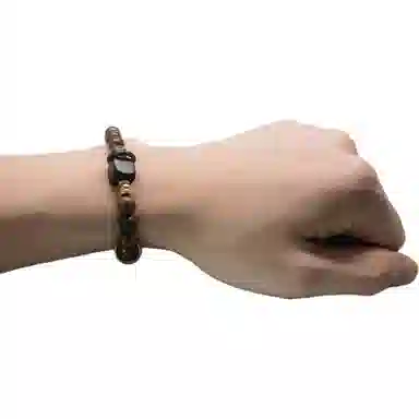 卓禹 双檀纳福 金丝单圈文玩珠串 简约现代国潮佛珠手饰 檀木 手串 男女同款情侣款