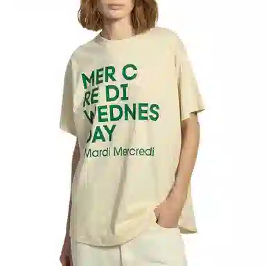 MARDI MERCREDI TSHIRT DU MERCREDI_BUTTER GREEN FW25T