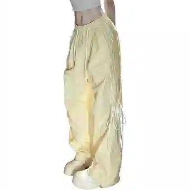 沐晓欣 宽松舒适纯色休闲裤 女款