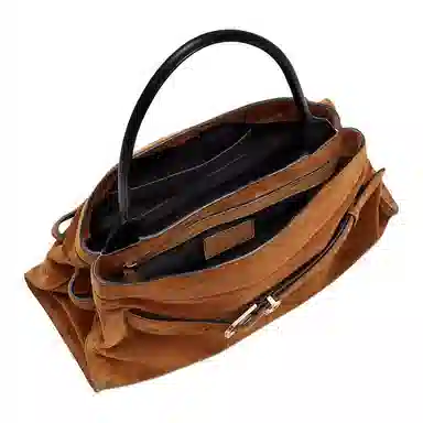 Marc Jacobs Dakota Suede Shoulder Bag Brown