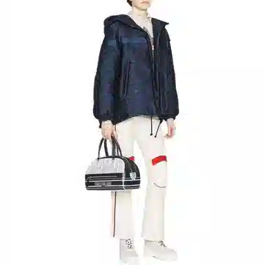 DIOR FW22 Colorblock Stripe Ski Pants Beige