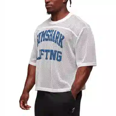 GYMSHARK Mesh Oversized Crew Tee