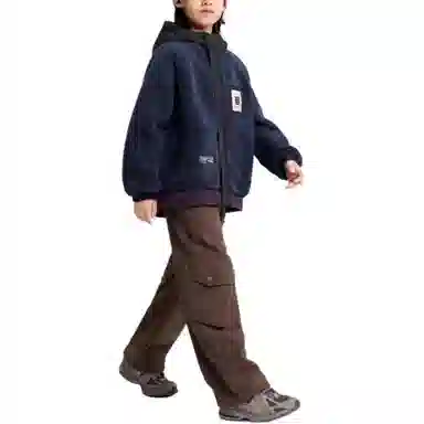 左西绒感外套 加绒保暖连帽透气 儿童款