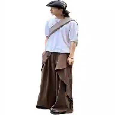 半空山 复古阔腿休闲西装裤 男女同款