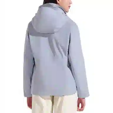 探路者  休闲舒适运动三合一  防风耐磨防泼水保暖透气冲锋衣 女款 晴山蓝