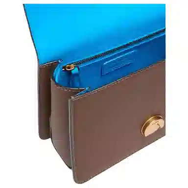 PINKO Love Bag Small Brown Leather Tote