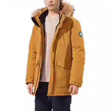 探路者 耐磨保暖防风羽绒服 男款 云杉橘