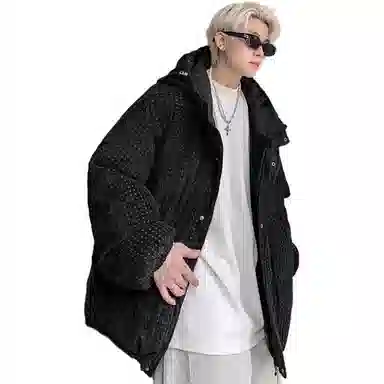 Zero American Street Retro Corduroy Hoodie Puffer