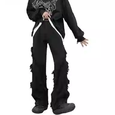 SZSX Vintage Washed Denim Pants