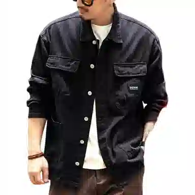 格蓝鹿 经典时尚潮流复古潮牌宽松夹克外套 男女同款