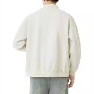 零氏 韩版纯色简约设计春秋款棒球服青年潮流休闲百搭大码长袖夹克 男女同款