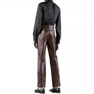 Gucci Brown Straight-Leg Pants