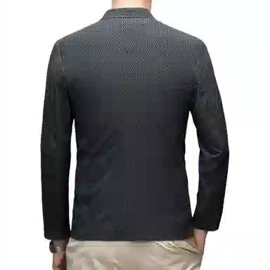 时尚纯色冰丝单排扣休闲商务西轻便舒适有型轻奢百搭西装 男款