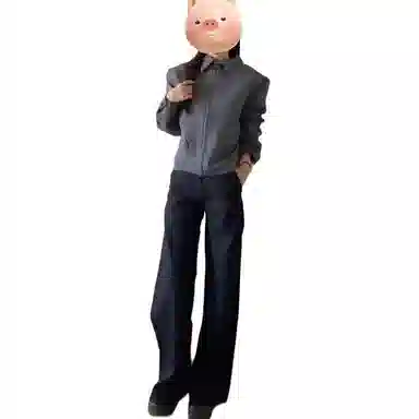 黑马漫画 外套男款秋季行政夹克高级感痞帅翻领上衣西装 男女同款