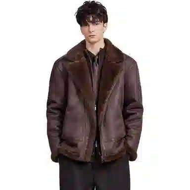 WILD LEADER Vintage Biker Jacket Khaki