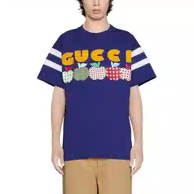 Gucci Valentine's Special FW21 T-Shirt Blue