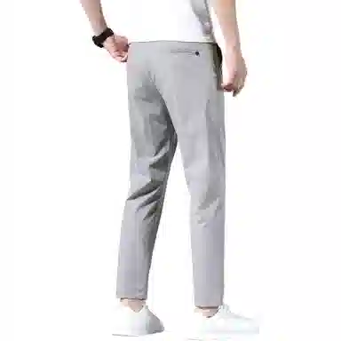 吉肯蒂 夏季薄款九分韩版直筒休闲裤 男款