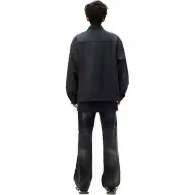 半空山 美式复古高街潮牌痞帅高级感休闲时尚机车服百搭设计感外套夹克 男女同款