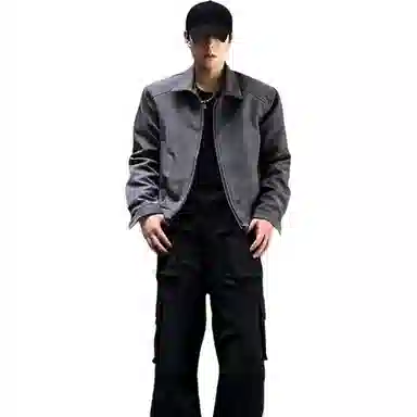 黑马漫画 外套男款秋季行政夹克高级感痞帅翻领上衣西装 男女同款