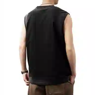贵色 美式复古宽松圆领套头背心 男女同款
