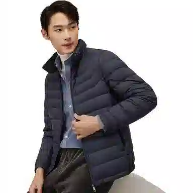 红豆 轻便立领保暖轻薄羽绒服 男款