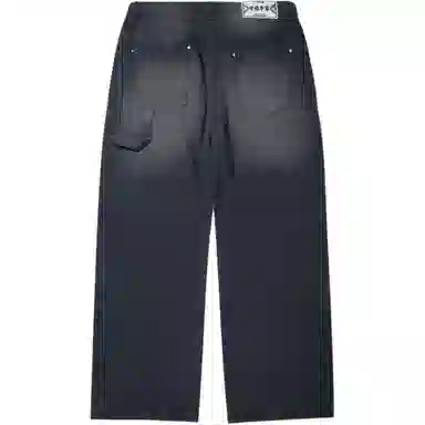 中国李宁 潮流运动简约百搭直筒休闲牛仔裤 男款